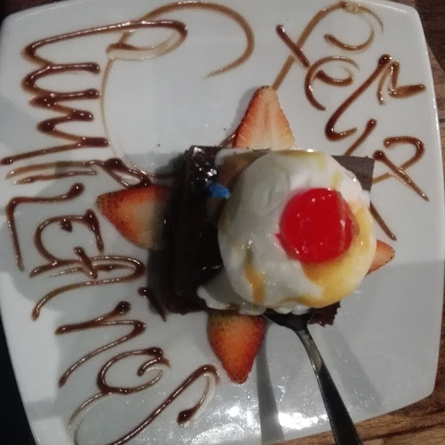 Brownie de Feliz Cumpleaños