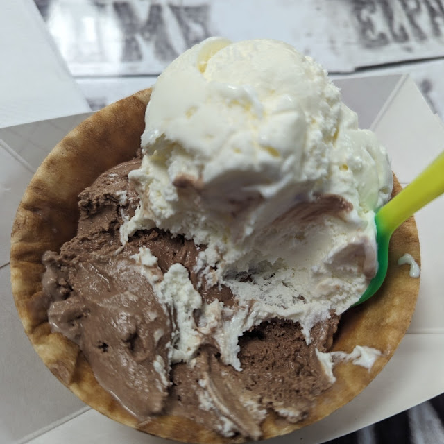 Coconut and Rocky Road Ice Cream