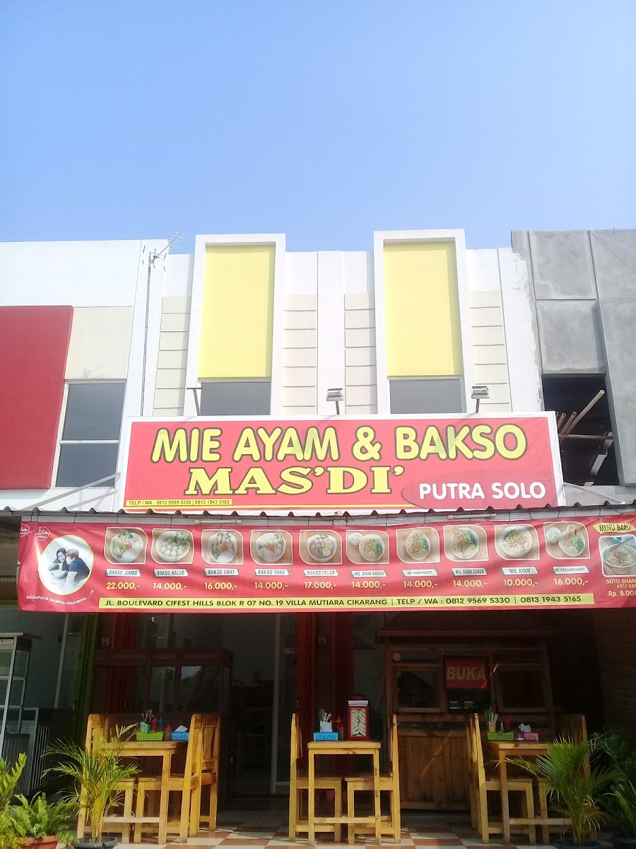 Mie Ayam & Bakso Mas' DI Putra Solo