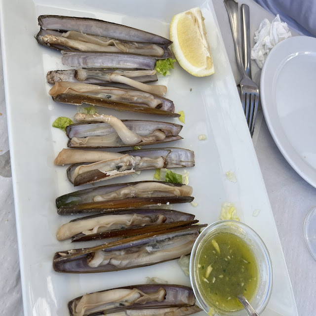Roasted Razor Clams