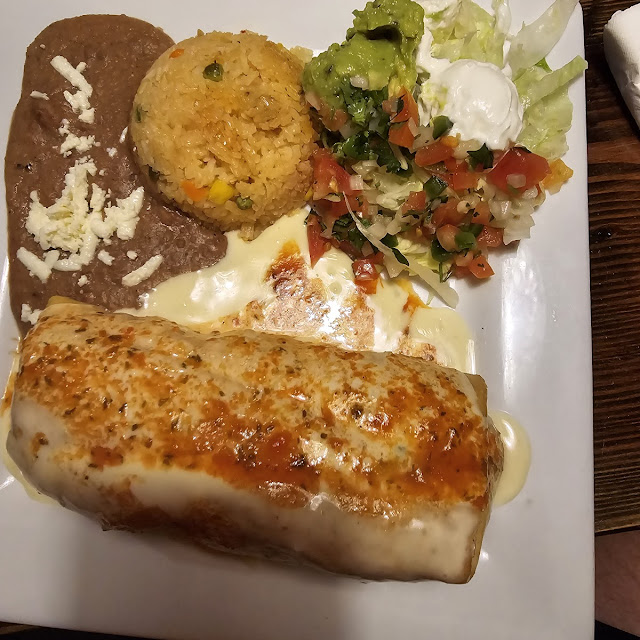 Chicken Fajitas Chimichanga