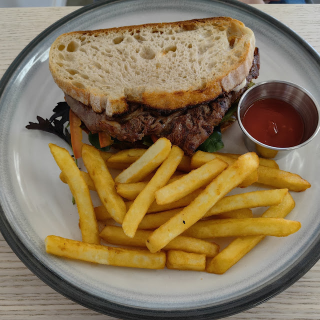 Open Steak Sandwich