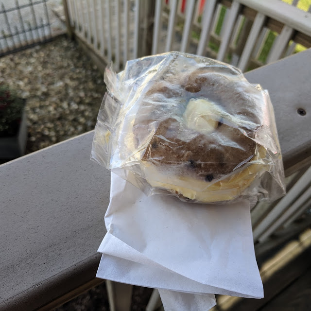 Blueberry Doughnut Ice Cream Sandwich