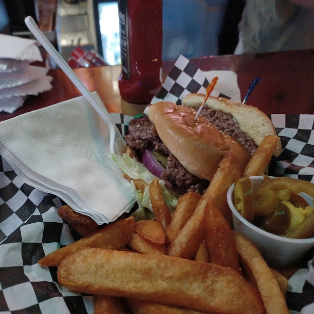 Jalapeños Burger and Fries