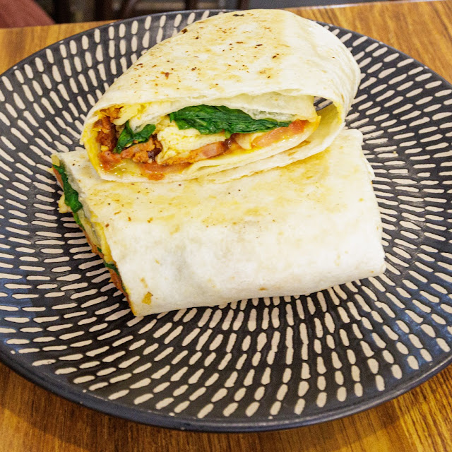Scrambled Egg & Halloumi Wrap