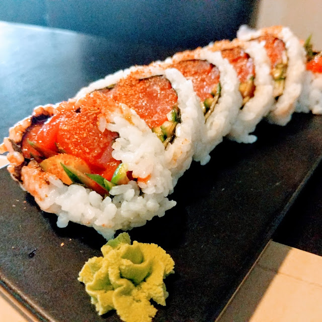 Spicy Tuna with Cucumber Added Avocado