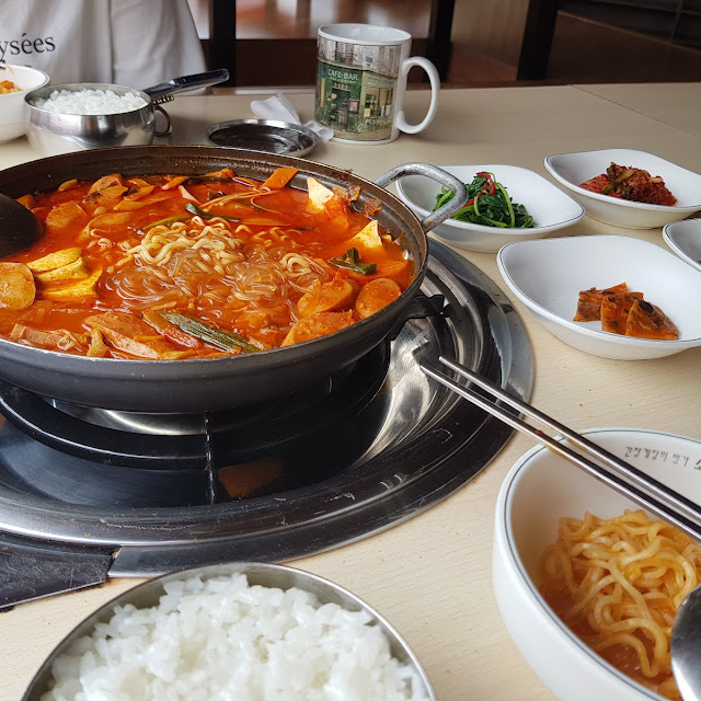 Budae Jjigae Spicy Sausage Hot Pot
