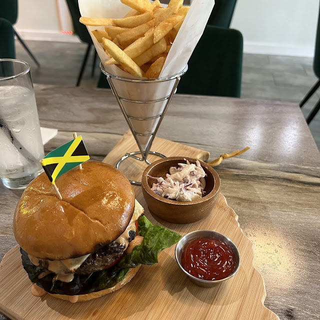 Jerk Beef Burger