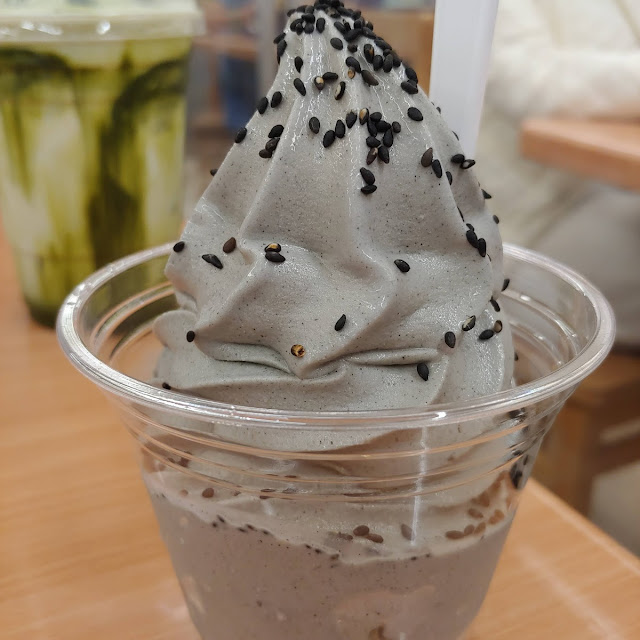 Black Sesame Soft Serve