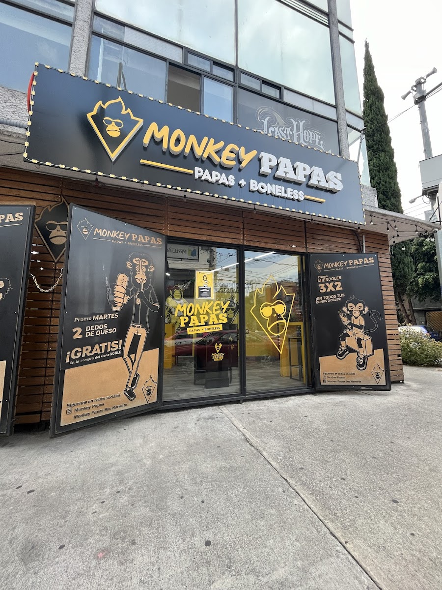 Monkey Papas Suc. CDMX Narvarte