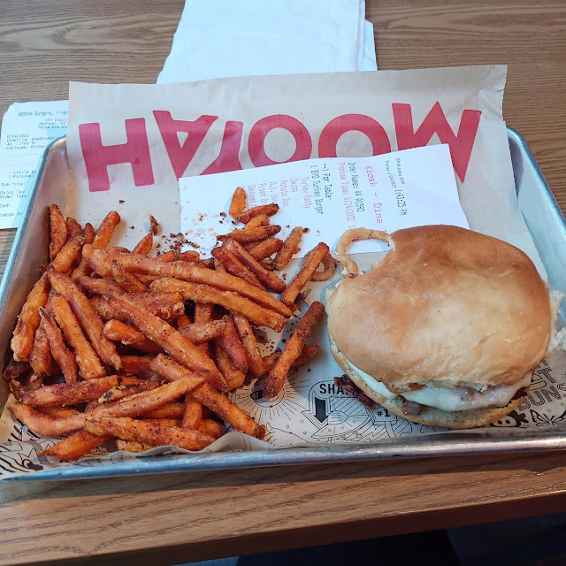 Turkey Burger and Sweet Potato Fries