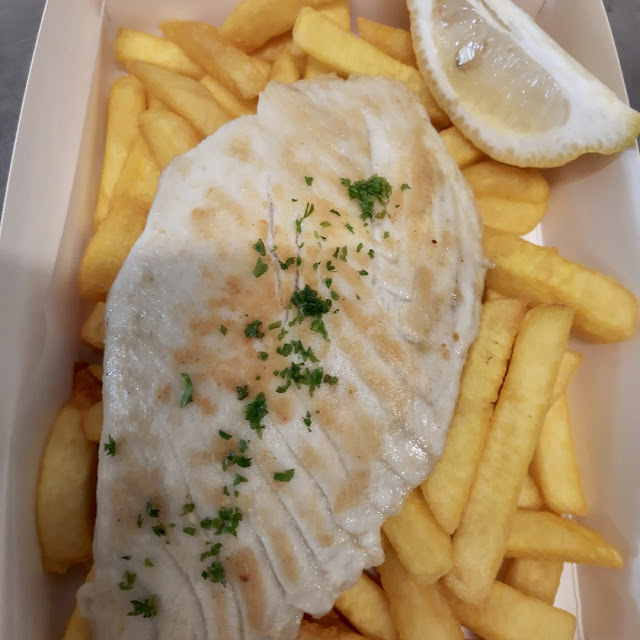 1 Grilled Spanish Mackerel and Chips