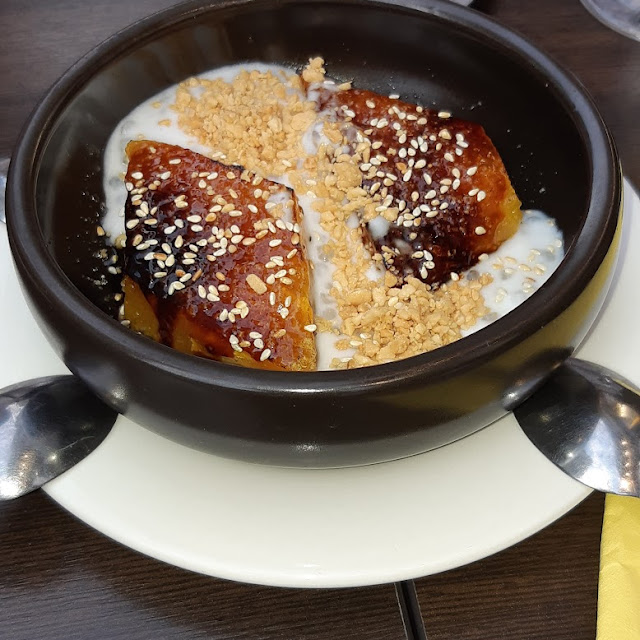 Dessert À la Banane Au Caramel Et Lait de Coco