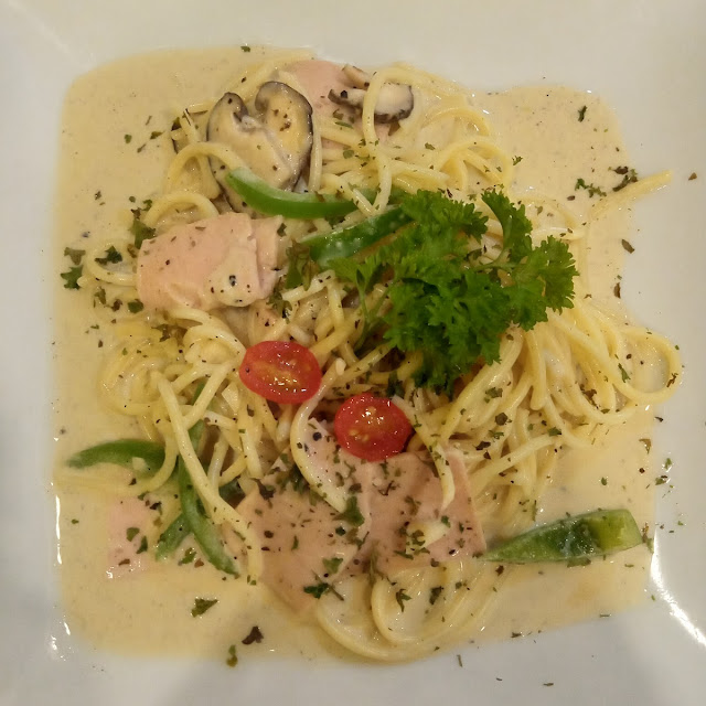 Chicken Carbonara Spaghetti