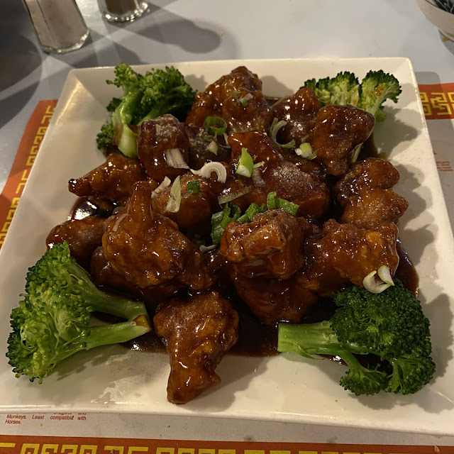 Sweet & Sour Shrimp Pepper Steak Flower Chicken