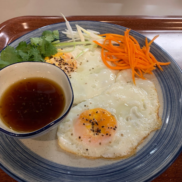 Vietnamese Roll with Egg Omelette for Breakfast