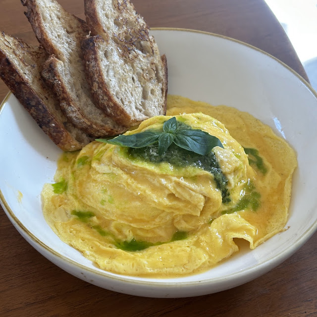 Scrambled Eggs with Pesto