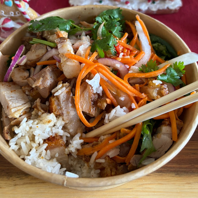Combination Pork and Chicken Rice Bowl