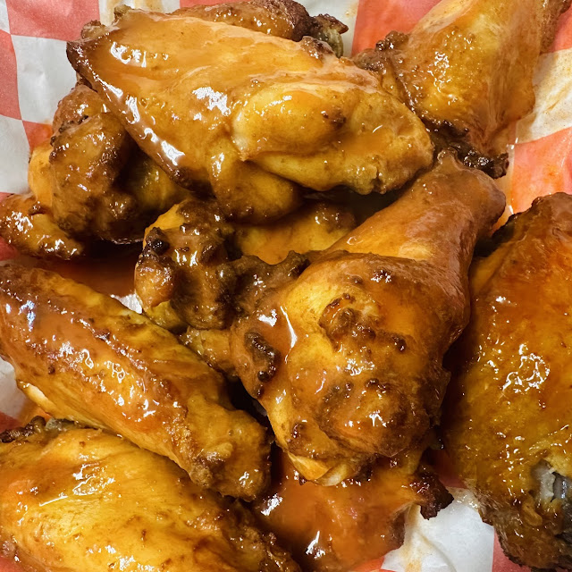 Baked Wings Hot Mild BBQ Plain