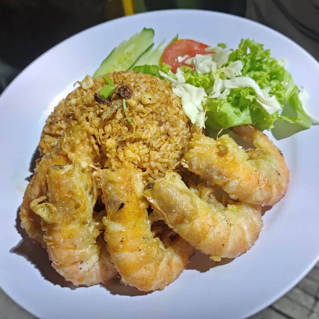 Nasi Goreng Udang Geprek