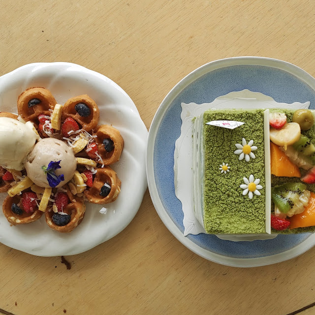Rebecca Waffle with Earl Grey Ice Cream