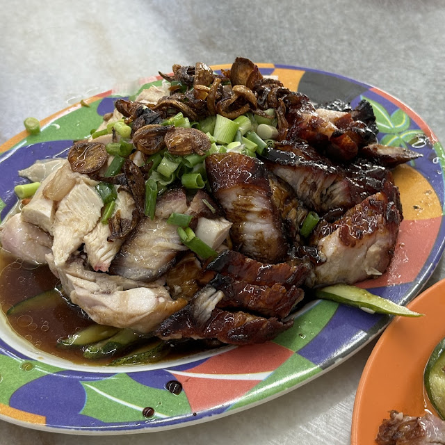 Steam Chicken Rice with Char Siew
