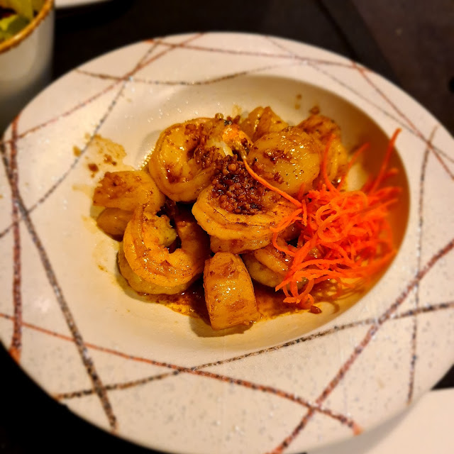 Tepanyaki Prawns and Scallops