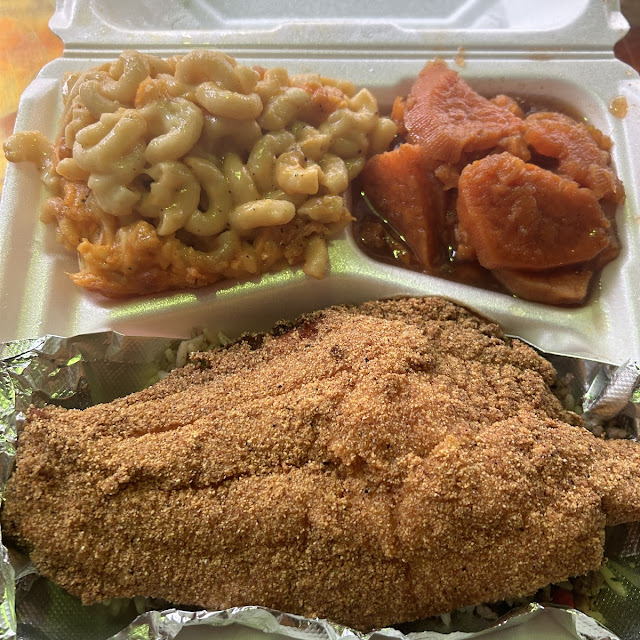 Yams and Mac & Cheese