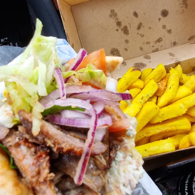 Mixed Souvlaki and Chips
