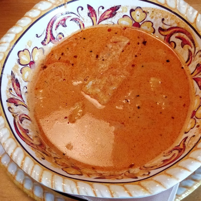 Tomato Cream Soup with Crab