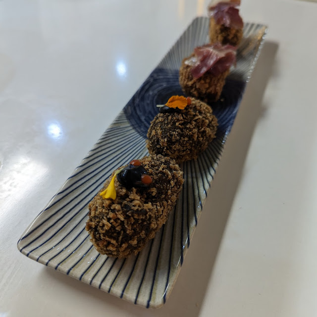 Baby Squid and Iberian Ham Croquettes