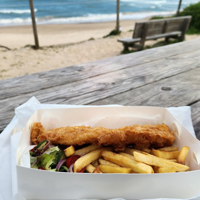 Fish Chips and Salad