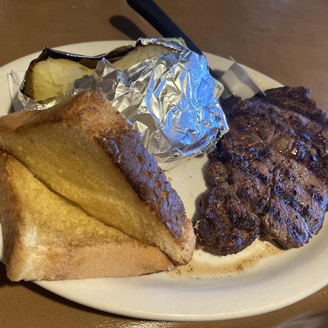 Ribeye Baked Potatoes and Toast
