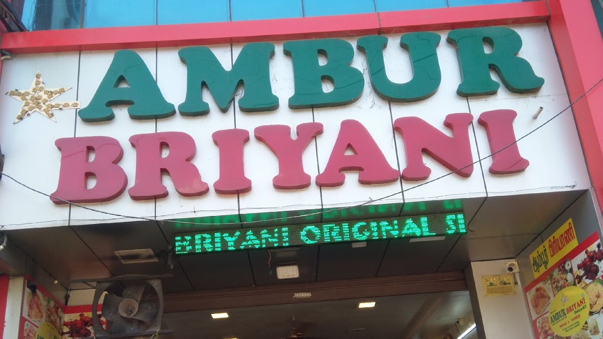 ORIGINAL AMBUR BRIYANI (Deluxe A/C) since 1967