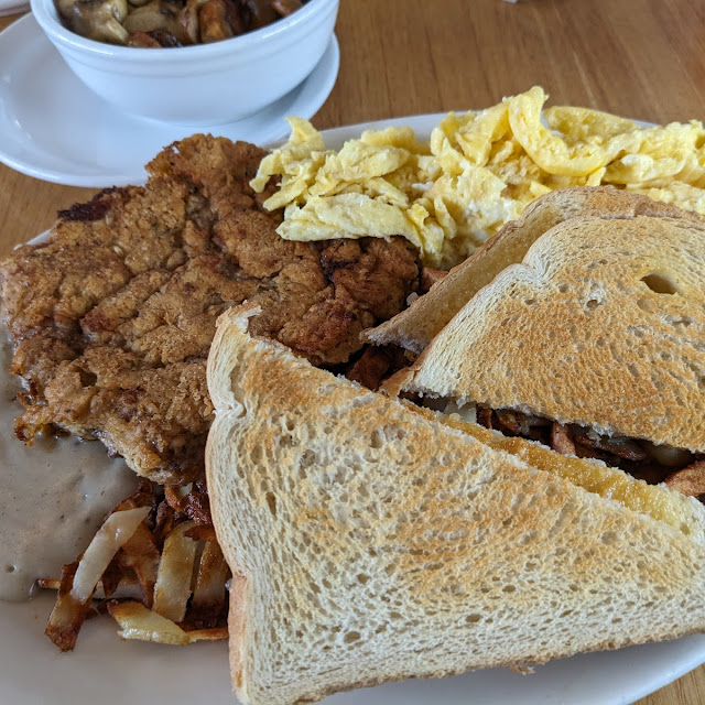 Chicken Fried Steak and Eggs