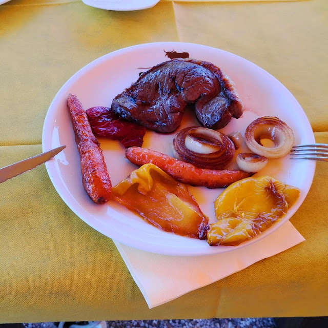Costata Angus Con Verdure Grigliate