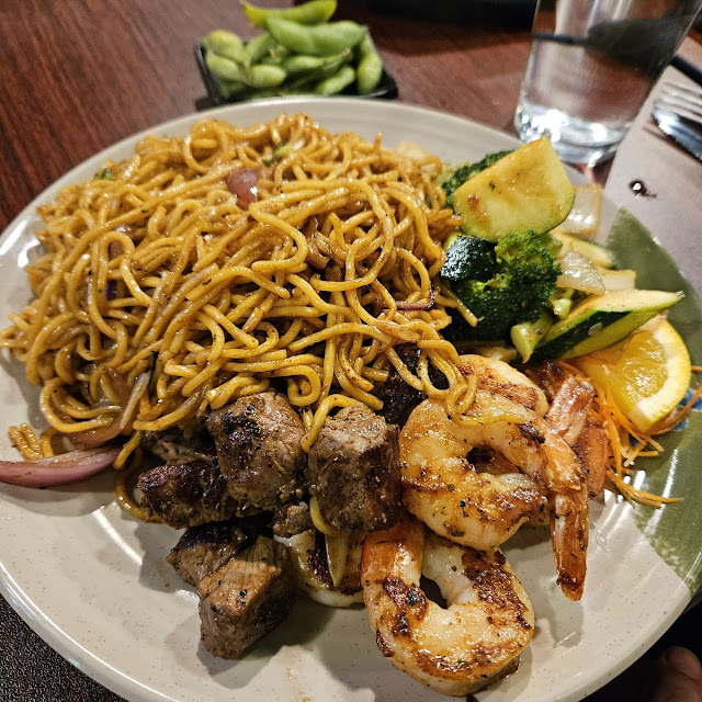 Hibachi Steak & Shrimp with Noodles Substitution