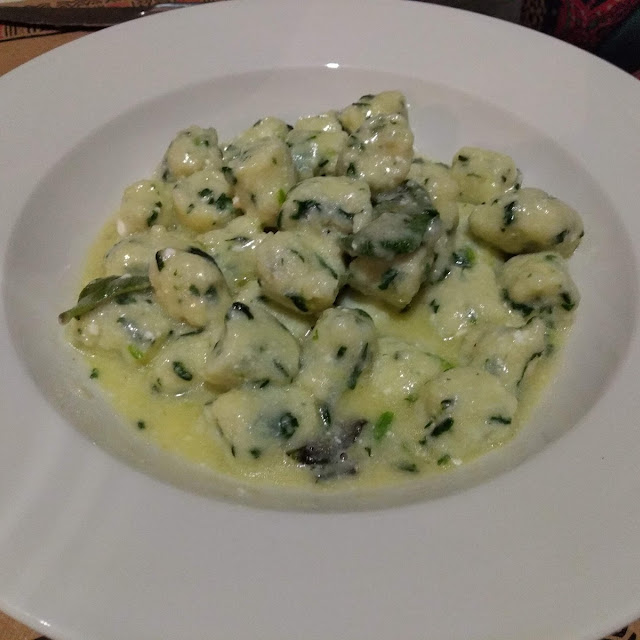 Homemade Gnocchi with Leeks and Porcini Mushrooms