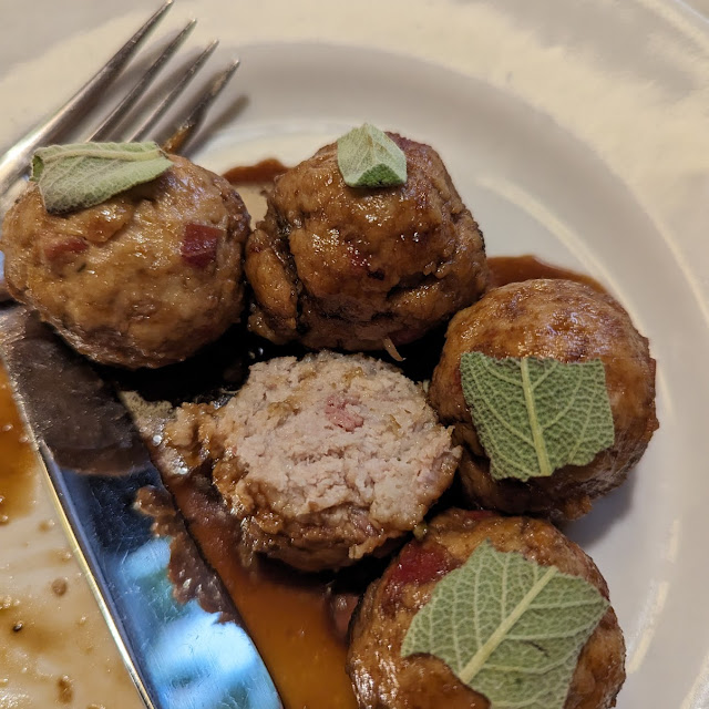 Saltimbocca-style Meatballs