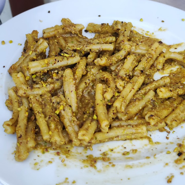 Buste Con Pesto Di Pistacchi E Gamberi