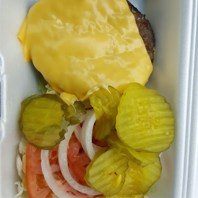 Double Junior Burger with Cheese No Bun