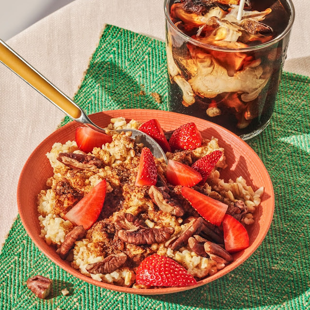 Steel Cut Oatmeal & Iced Coffee