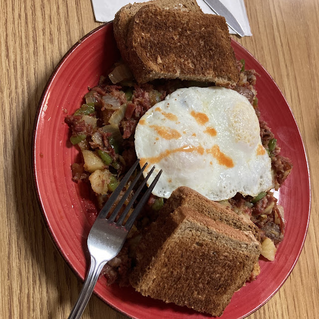 Scratch Corn Beef and Hash Breakfast