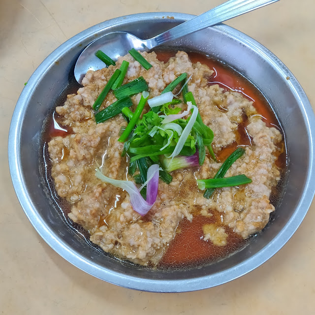 Steamed Minded Pork with Winter Vegetables