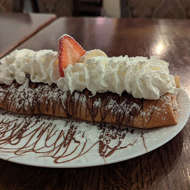 Strawberry Banana Nutella Crepe