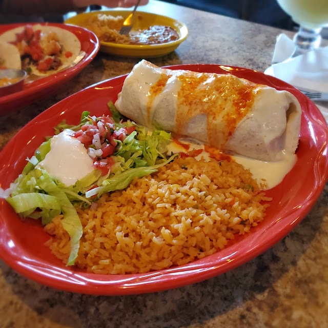 Beef Quesadilla with Rice and Guacamole Salad