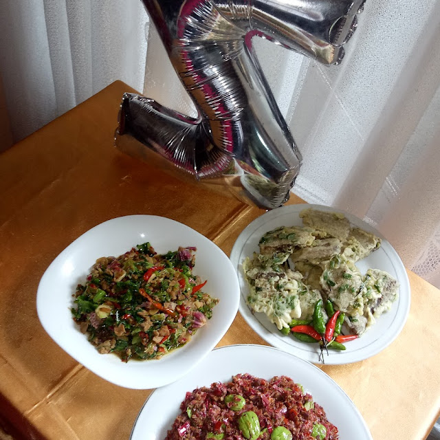 Sambel Combrang Dan Sayur Pakis Tempe