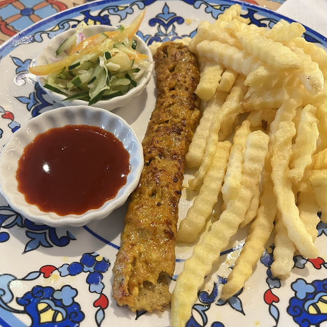 Chicken Kebab and Chips