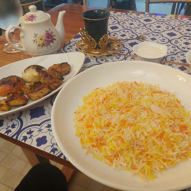 Chicken Saffron Joojeh Kabab