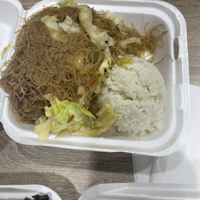 Pancit and White Rice